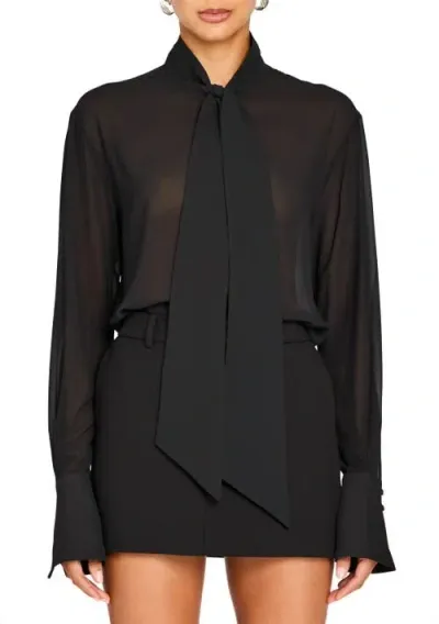 Ser.o.ya Neave Button Down Shirt In Black