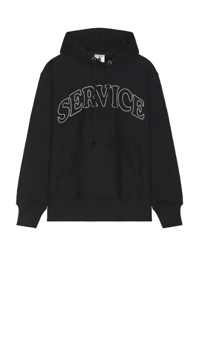 Service Works Service Arch Logo Hoodie In Black