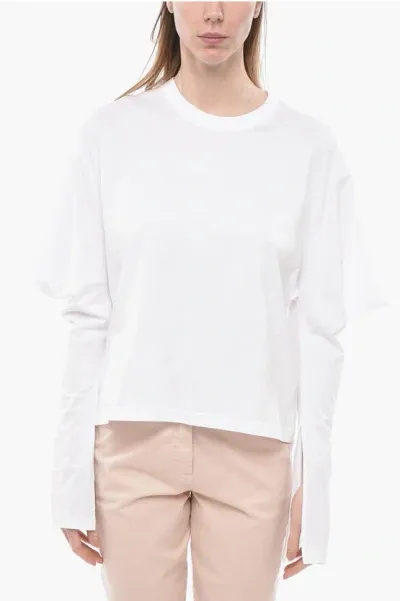 Setchu Origami Jersey Top In Blanco