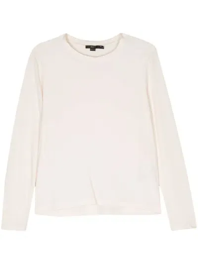 Seventy Crew-neck Long-sleeve T-shirt In White