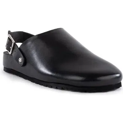 Seychelles Buckle Up Clog In Black Leather