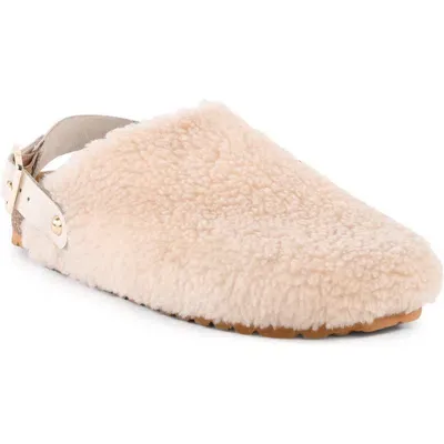 Seychelles Buckle Up Clog In Natural Faux Fur