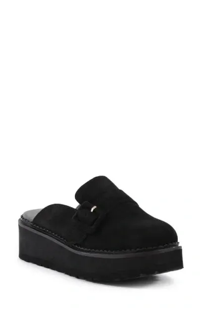 Seychelles Come Together Platform Wedge Loafer Mule In Black