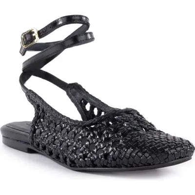 Seychelles Monet Ankle Strap Flat In Black