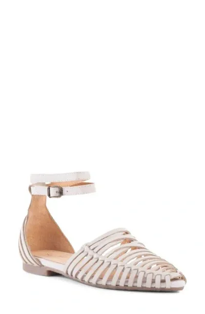 Seychelles Trinket Ankle Strap Flat In Off White