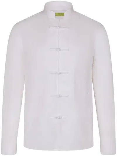 Shanghai Tang Logo-embroidered Shirt In White