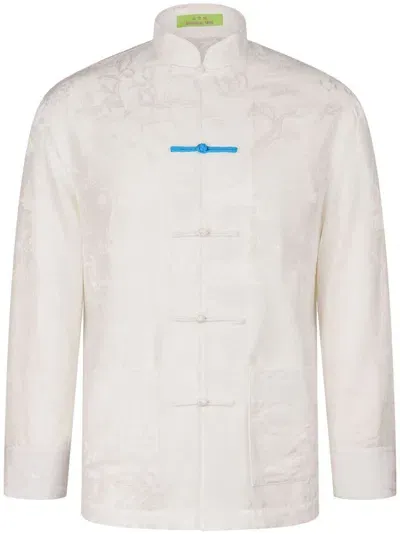 Shanghai Tang Winding Stream Party Shirt In White