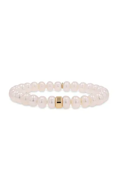 Sheryl Lowe 14k Yellow Gold Bracelet In White