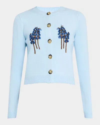 Shushu-tong Embellished Cardigan In Blue