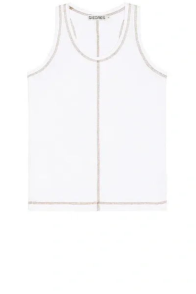 Siedres Karl Tank Top In White