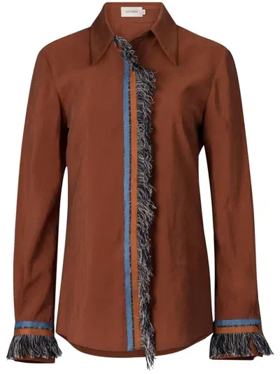 Silvia Tcherassi Liv Blouse In Brown