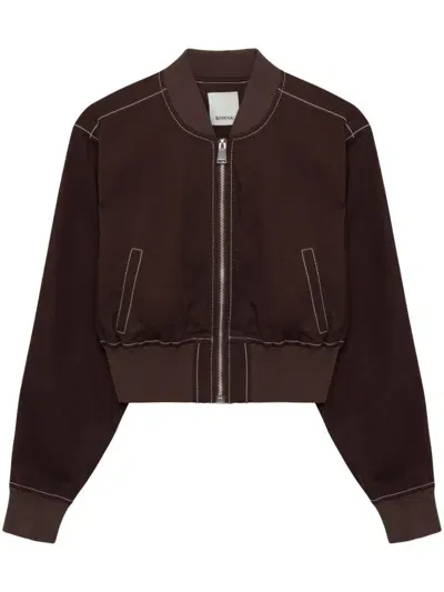 Simkhai Lorenzo Bomber Jacket In Brown