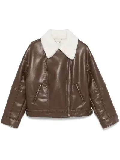 Simkhai Nyx Jacket In Brown