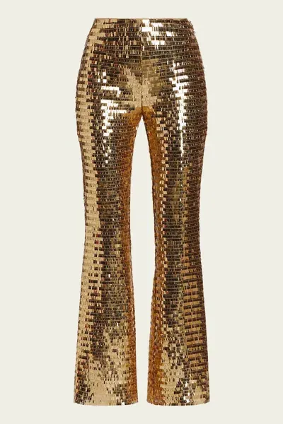 Simon Miller Robo Sequin Pant In Star Gold In Neutral