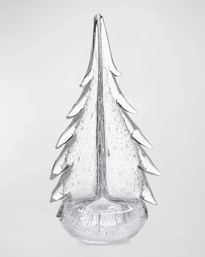 Simon Pearce Bubble Evergreen Glass Tree, 12" In Clear