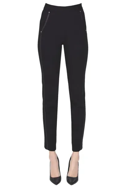 Simona Corsellini Jersey Trousers In Black