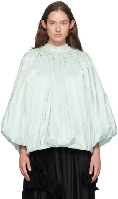 Simone Rocha Blue Back Bow Shirt