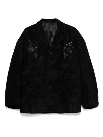 Simone Rocha Embellished Blazer In Black