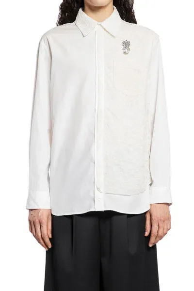 Simone Rocha Long Sleeves In White