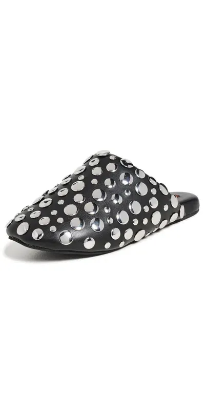 Simonmiller Studded Bubble Slippers Black/silver