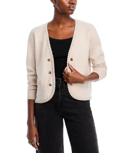 Sioni Open Front Jacket In Winter White