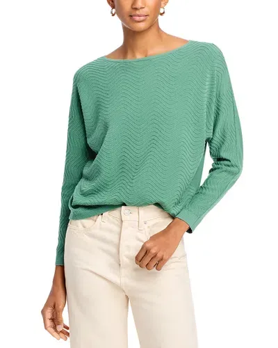 Sioni Wavy Texture Dolman Sleeve Sweater In Rustic Oak