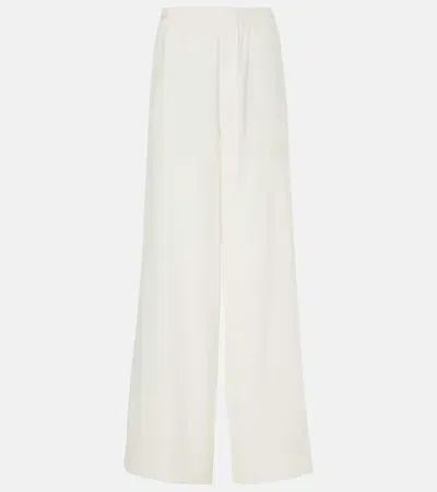 Sir Dorian Linen-blend Wide-leg Pants In White