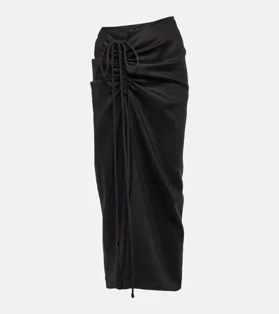 Sir Josefina Linen Maxi Skirt In Black