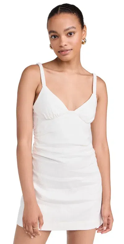 Sir Primrose Ruched Mini Dress Ivory