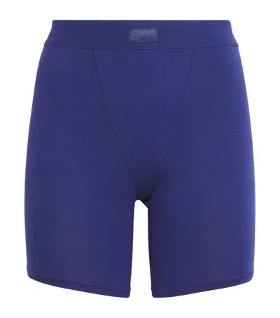 Skims Boyfriend Boxer Shorts In Purple