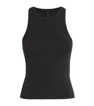 Skims Cotton Jersey Tank Top In Black