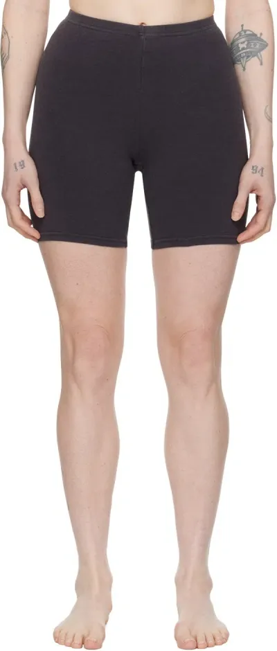 Skims Gray Outdoor Bike Shorts In Ash