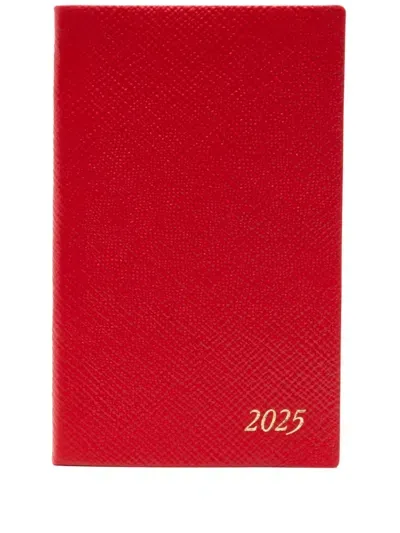 Smythson 2025 Panama Weekly Diary In Red