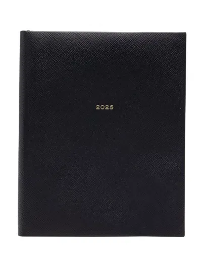 Smythson 2025 Portobello Weekly Vertical Diary In Blue