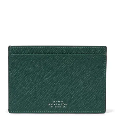 Smythson Panama Leather Passport Sleeve In Green