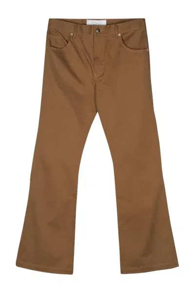 Société Anonyme Le Flaire Flared Trousers In Brown