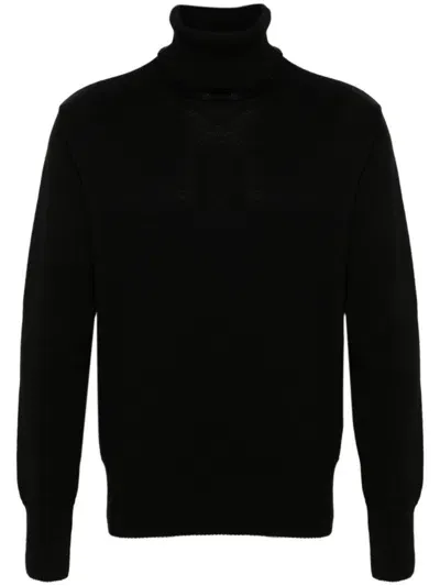 Société Anonyme Number-embroidery Sweater In Black