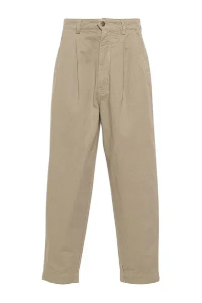 Société Anonyme Tapered Leg Pleated Trousers In Brown