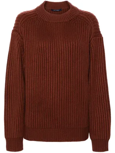 Sofie D'hoore Ribbed Sweater In Orange