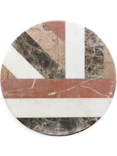 Soho Home Multicolour Parfett Marble Board In White