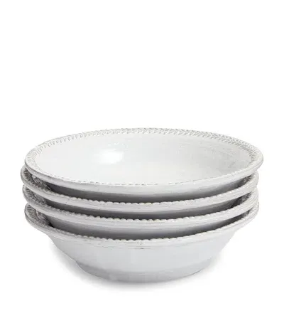 Soho Home Set Of 4 Hillcrest Pasta Bowls In White