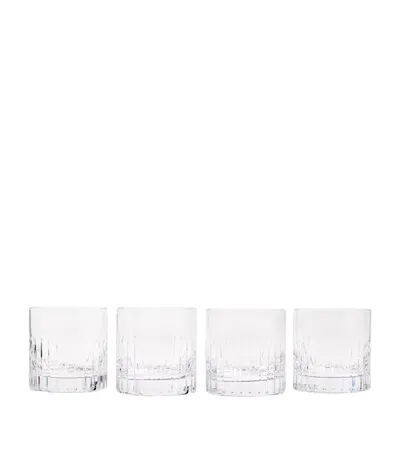 Soho Home Set Of 4 Roebling Rocks Glasses In Transparent