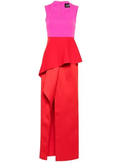 Solace London Ally Maxi Dress In Red