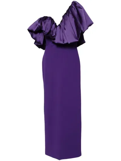 Solace London Cassia Maxi Dress In Purple