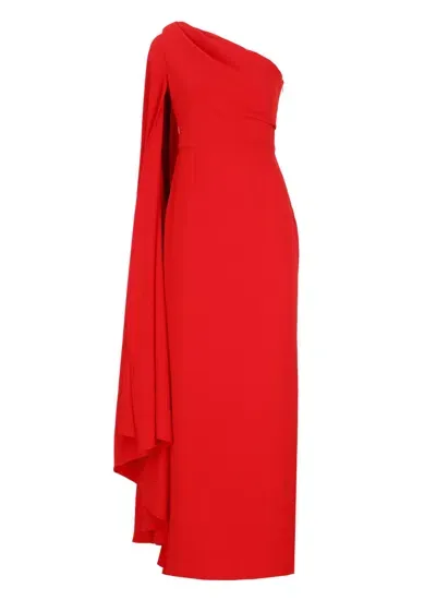 Solace London Daria Maxi Dress In Red