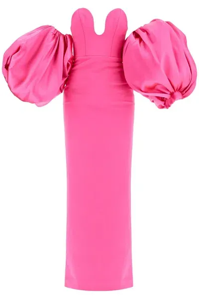 Solace London Long Karina Dress In Pink