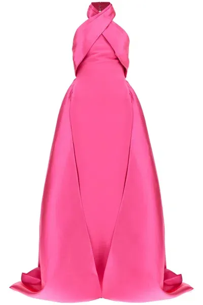 Solace London Long Rumi Dress In Pink