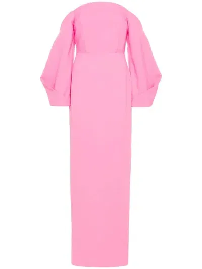 Solace London Lotta Maxi Dress In Pink