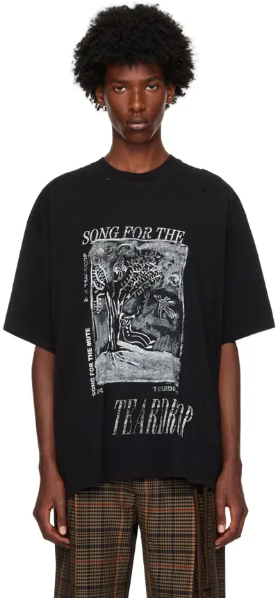 Song For The Mute Black Flute Player Gym T-shirt