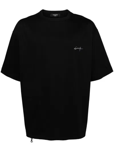 Songzio Autograph-string T-shirt In Black